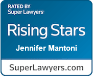 Rated by Super Lawyers, rising stars Jennifer Mantoni, Super Lawyers dot com