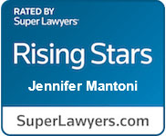 Rated by Super Lawyers, 20220rising stars Jennifer Mantoni, Super Lawyers dot com