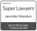 Jennifer Mantoni, 2022 Super Lawyers Badge